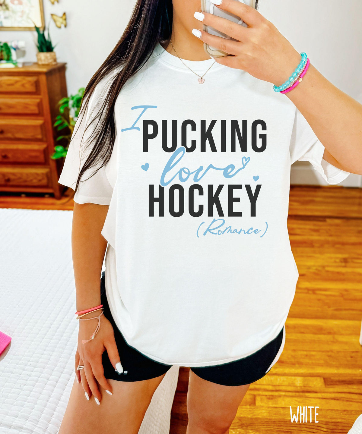 I Pucking Love Hockey Romance Comfort Colors Shirt, Romance Reader Merch, Sports Romance Bookish Shirts, Hockey Books Tee Book lover Gift