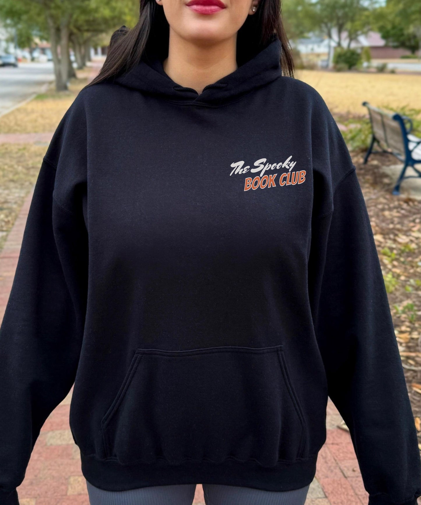 The Spooky Book Club Hoodie, Book Ghost Halloween Sweastshirt for Book Lovers, Read in Peace Bookish Crewneck, Fall Hoodie for Book Lovers
