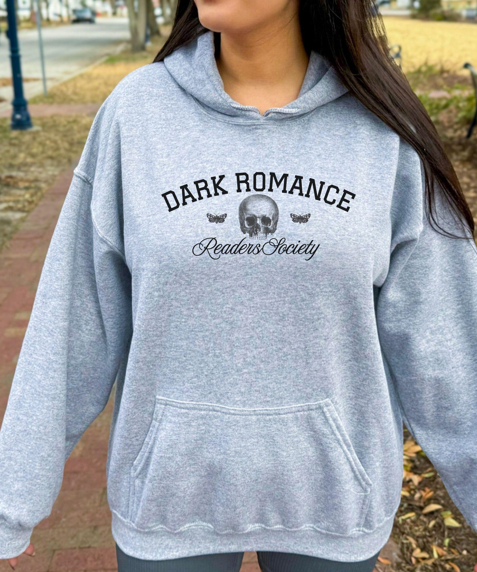 Dark Romance Readers Society Hoodie, Minimalist Book Merch, Bookish Hoodies for Smut Readers, Dark Academia Hoodie, Book Sweatshirt