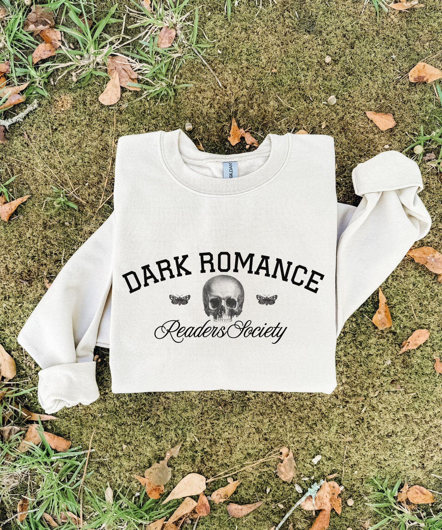 Dark Romance Readers Society Sweatshirt, Subtle Book Merch, Bookish Sweatshirt for Smut Readers, Dark Academia Crewneck, Minimalist Crewneck