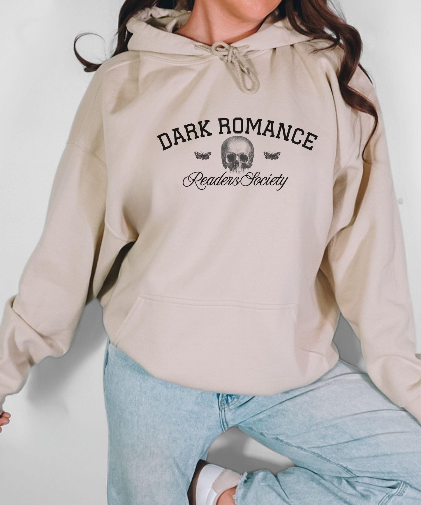 Dark Romance Readers Society Hoodie, Minimalist Book Merch, Bookish Hoodies for Smut Readers, Dark Academia Hoodie, Book Sweatshirt