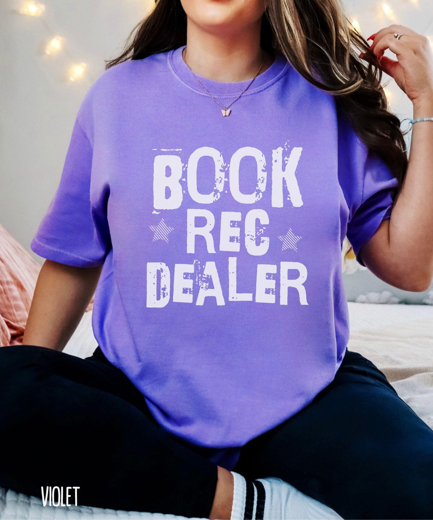 Book Rec Dealer Comfort Colors Emo Grunge Tshirt, Bookstagram Merch, Book Bestie Gift for Reader, Romance Recommendations Tee, Bookish Shirt