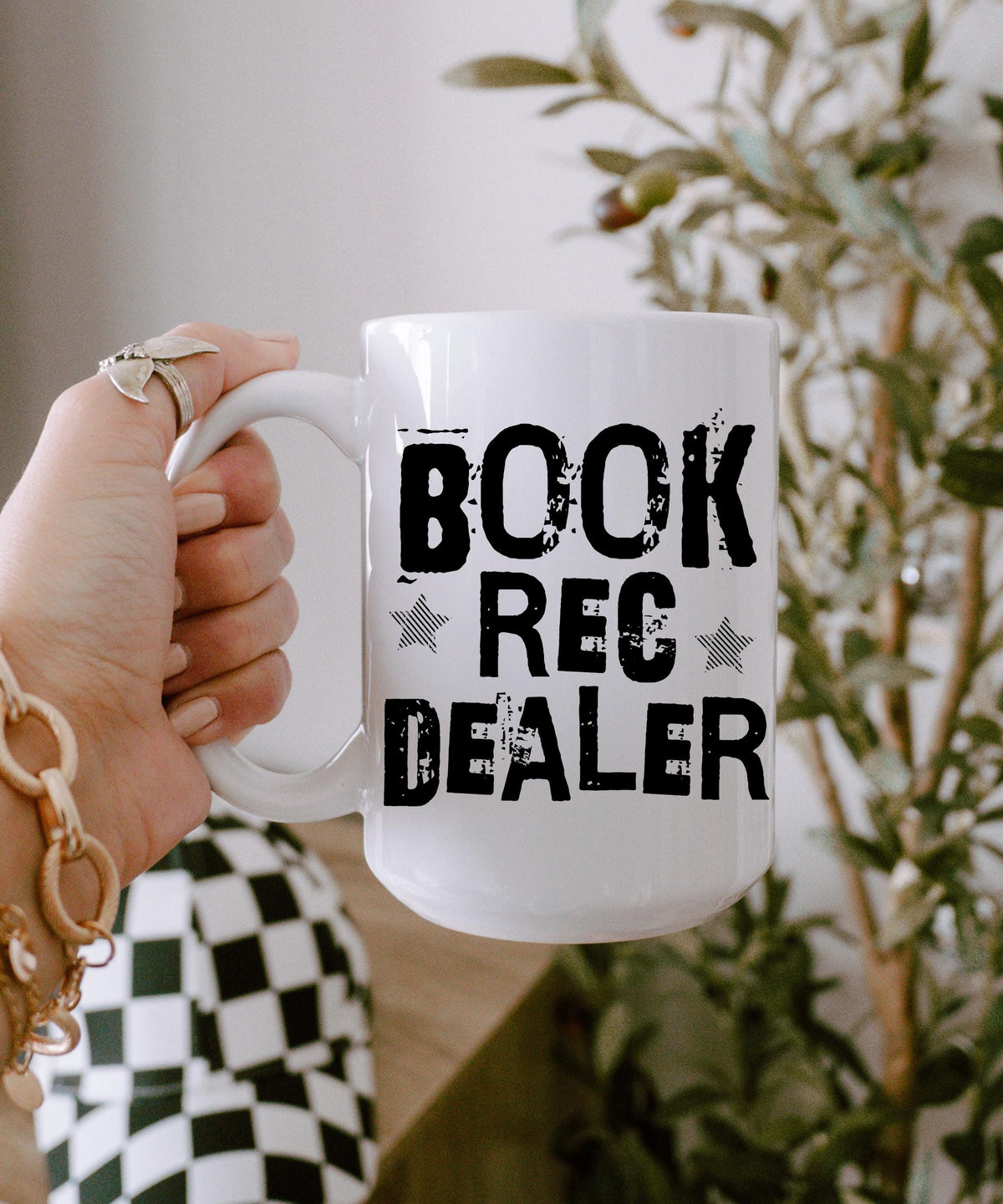 Book Rec Dealer Ceramic Mug, (11oz, 15oz), Book Friend Gifts, Funny Book Lovers Mug, Book Club Gifts, Coffee Mugs for Readers, Bookish Merch