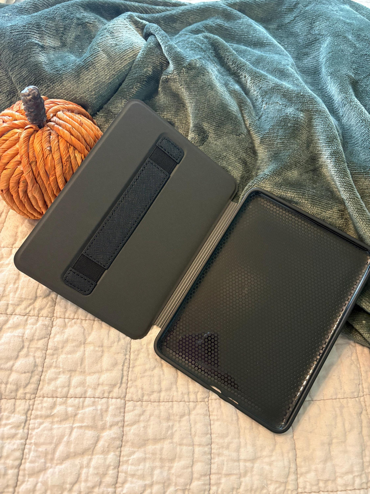 The Haunted Book Shop Case for Kindle With Strap, Fits 6, 6.8, 7 inch, Fall Kindle Accessories, Cozy Reader Gifts Halloween Book Ghost Cover