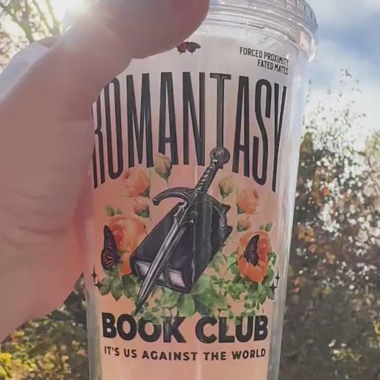 Romantasy Book Club Clear Acrylic Tumbler, Book Lover Tumbler, Romantasy Merch, Romance Book Merch, Booklover Gifts