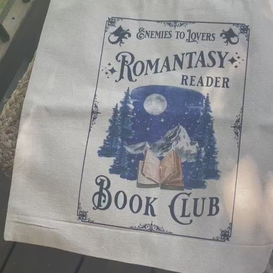 Romantasy Reader Book Club Tote Bag, Bookish Things, Library Bag, Spicy Book Tote Bag, Tote bag book lover Romance Book Reader Fantasy Tote