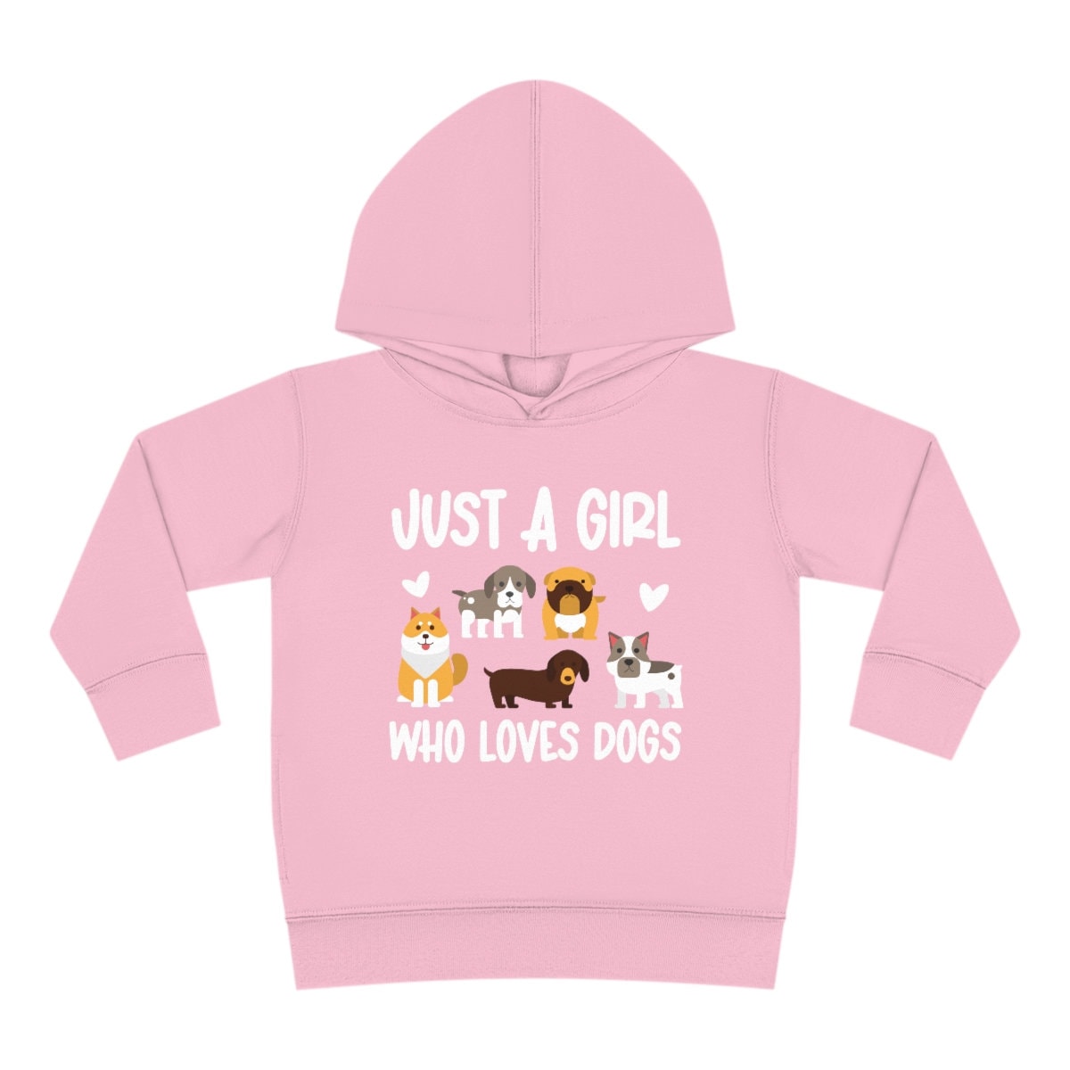 Just A Girl Who Loves Dogs, Toddler Dog Hoodie, Kids Dog Sweatshirt, Dog Lover Sweatshirt, Dog Shirts For Girls, Gifts For Kids Girls