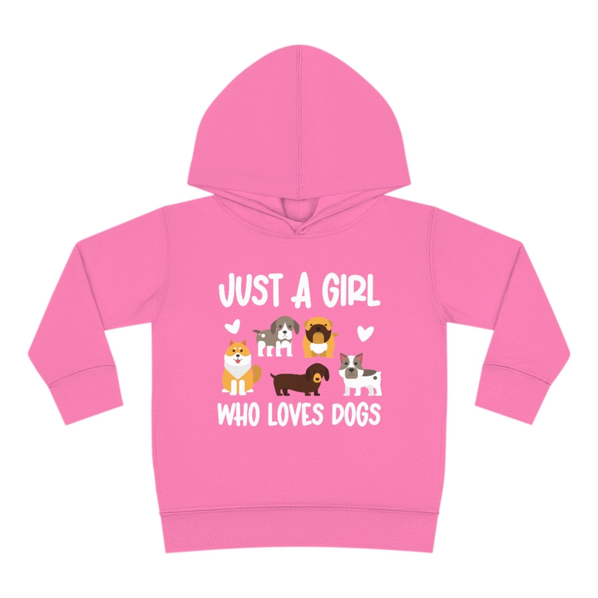 Just A Girl Who Loves Dogs, Toddler Dog Hoodie, Kids Dog Sweatshirt, Dog Lover Sweatshirt, Dog Shirts For Girls, Gifts For Kids Girls