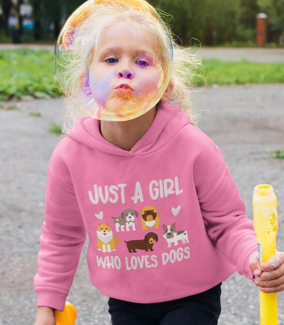 Just A Girl Who Loves Dogs, Toddler Dog Hoodie, Kids Dog Sweatshirt, Dog Lover Sweatshirt, Dog Shirts For Girls, Gifts For Kids Girls