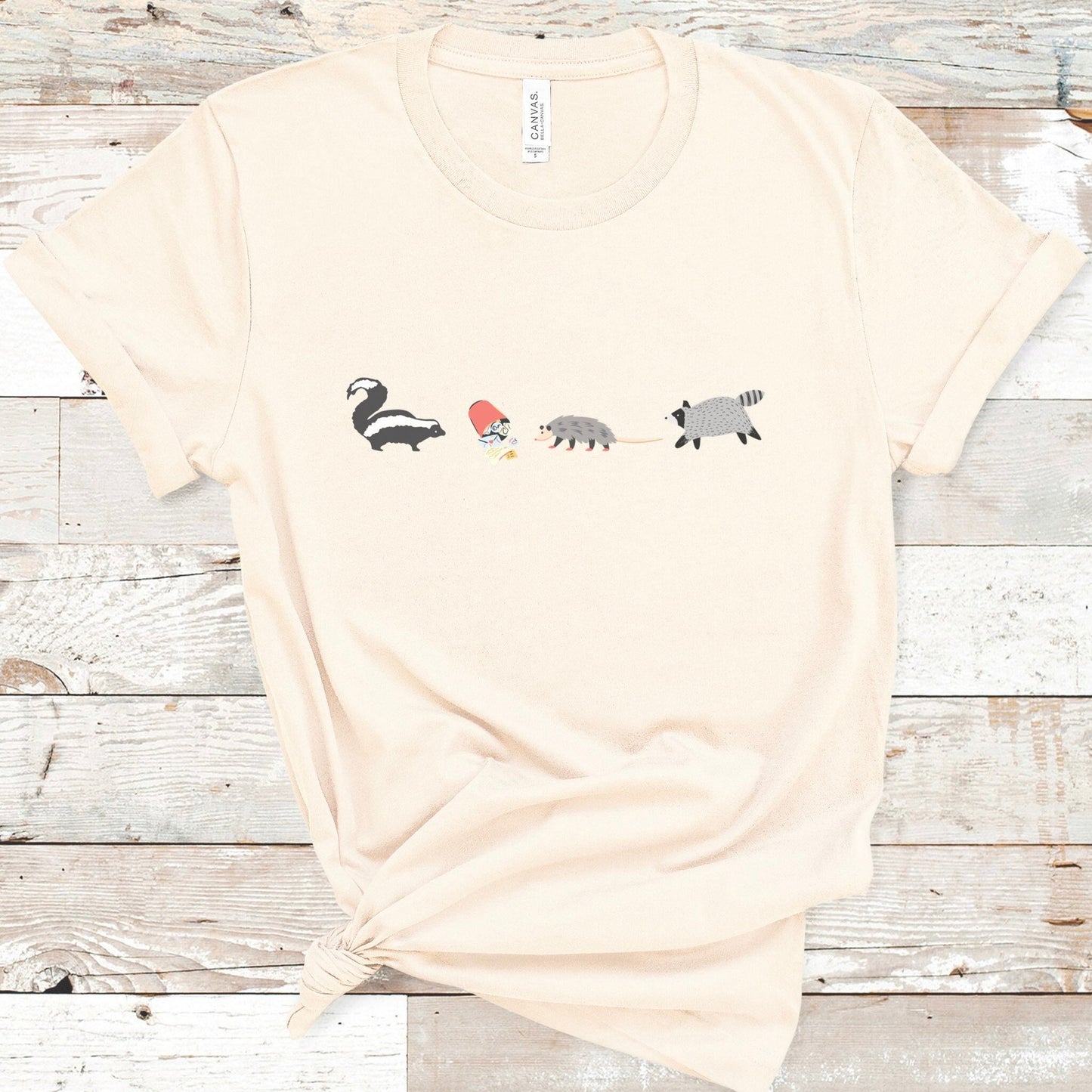 Raccoon Shirt Opossum Shirt, Possum Shirt, Possum Gift, Weird Shirt Weirdcore Trash Goblincore T Shirt Cottagecore Clothes