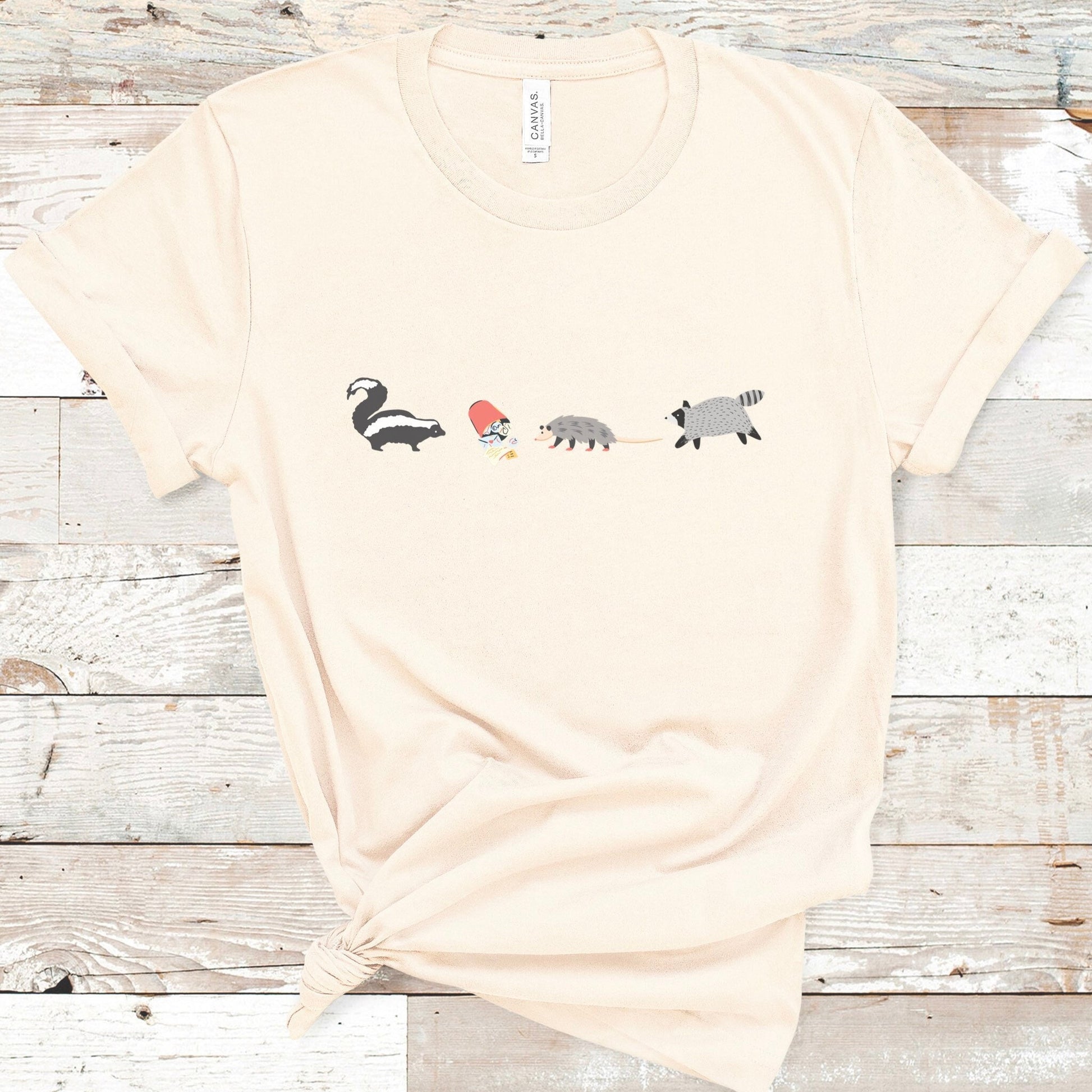 Raccoon Shirt Opossum Shirt, Possum Shirt, Possum Gift, Weird Shirt Weirdcore Trash Goblincore T Shirt Cottagecore Clothes