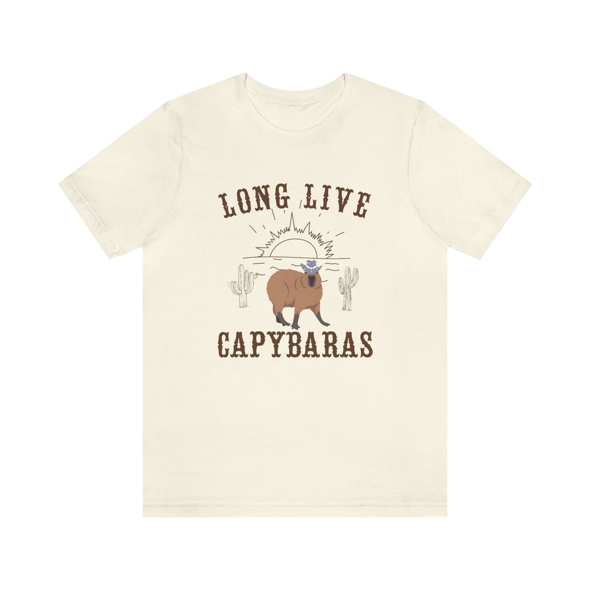 Capybara Shirt Capybara Western Graphic Tee Long Live Capybaras Long Live Cowboys I love Capybaras Capybara Lover Gift Desert Cowboy Shirt