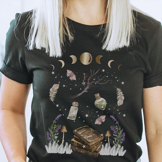 Fairy Grunge Shirt Grunge Fairycore Fairy Core Clothes Mystical Shirt Mushroom Shirt Witchy Clothes Cottagecore Clothes Dark Academia