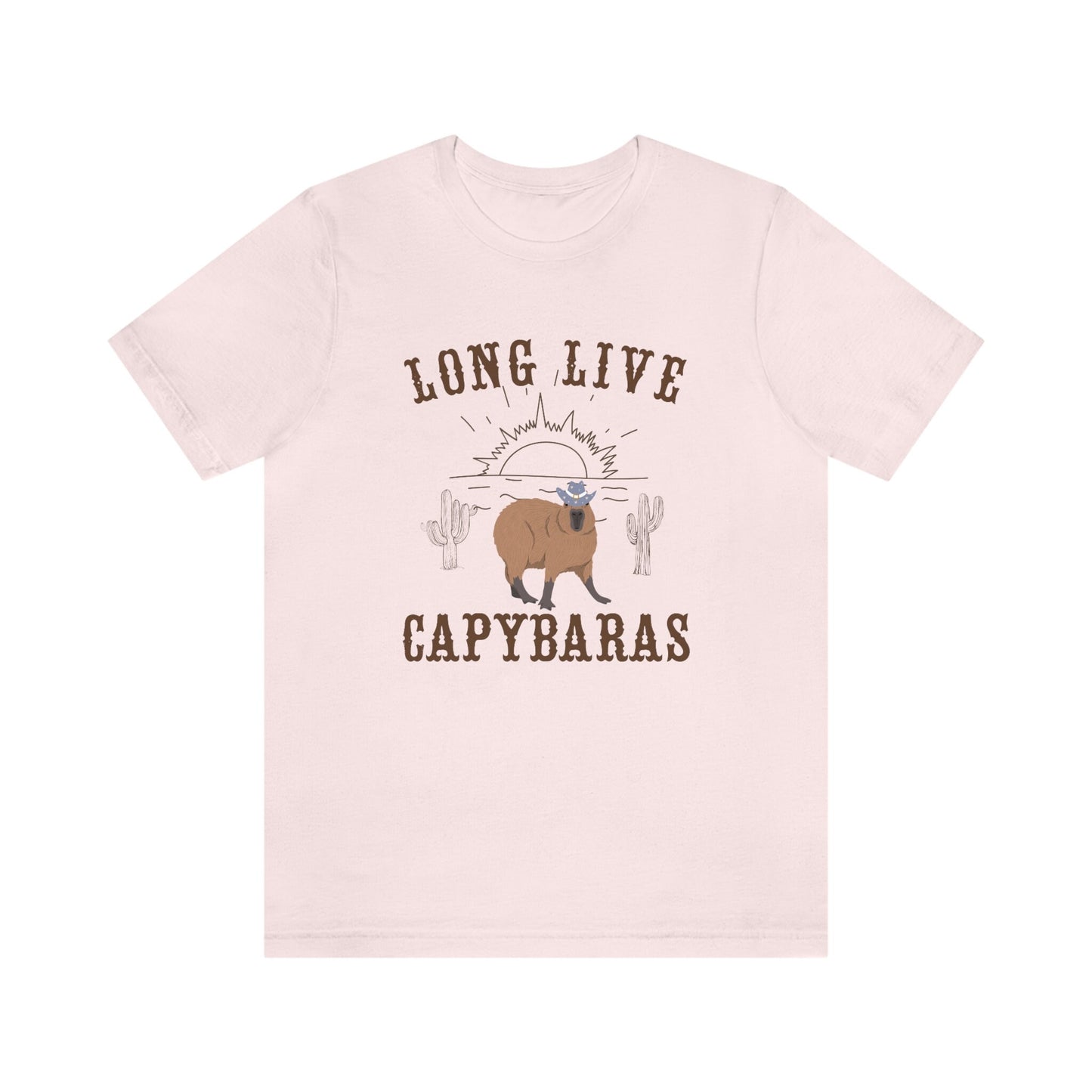 Capybara Shirt Capybara Western Graphic Tee Long Live Capybaras Long Live Cowboys I love Capybaras Capybara Lover Gift Desert Cowboy Shirt