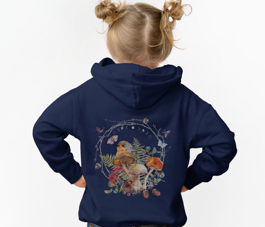 Mushroom Hoodie Toddler Bird Sweatshirt Butterfly Hoodie for Toddler Cottagecore Toddler Hoodie Cottage Core Kids Clothes Goblincore Hoodie