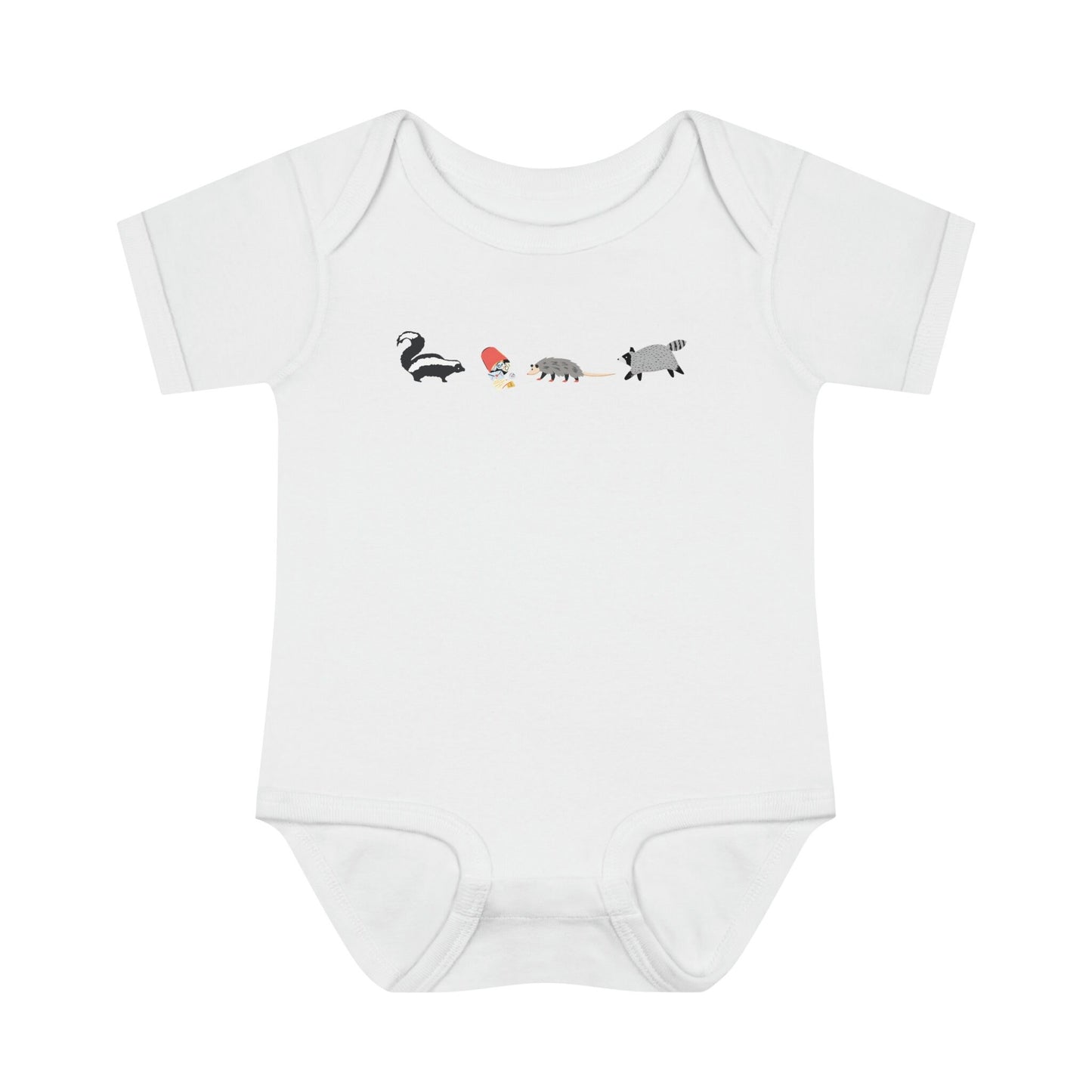 Possum Baby Bodysuit Skunk Baby Shirt Opossum Shirt Raccoon Shirt Trash Animals Unique Baby Clothes Cute Animal Gender Neutral Baby Clothes