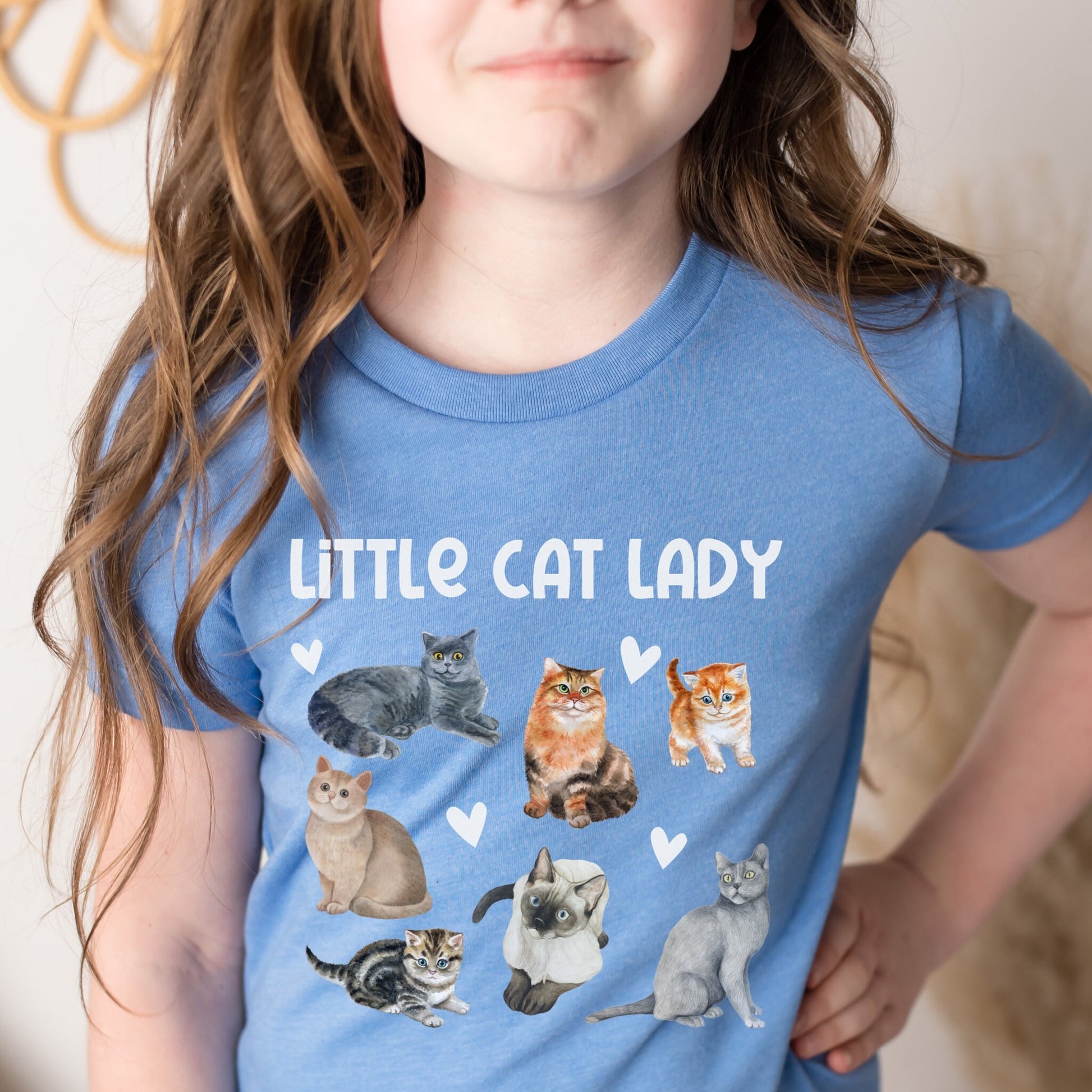 Little Cat Lady Cat Shirts For Kids Cat Shirt Girl Cat Lover Girl Gift Cat Shirt Toddler Girl Kitten Lover Tee Funny Cat Shirt for Kids