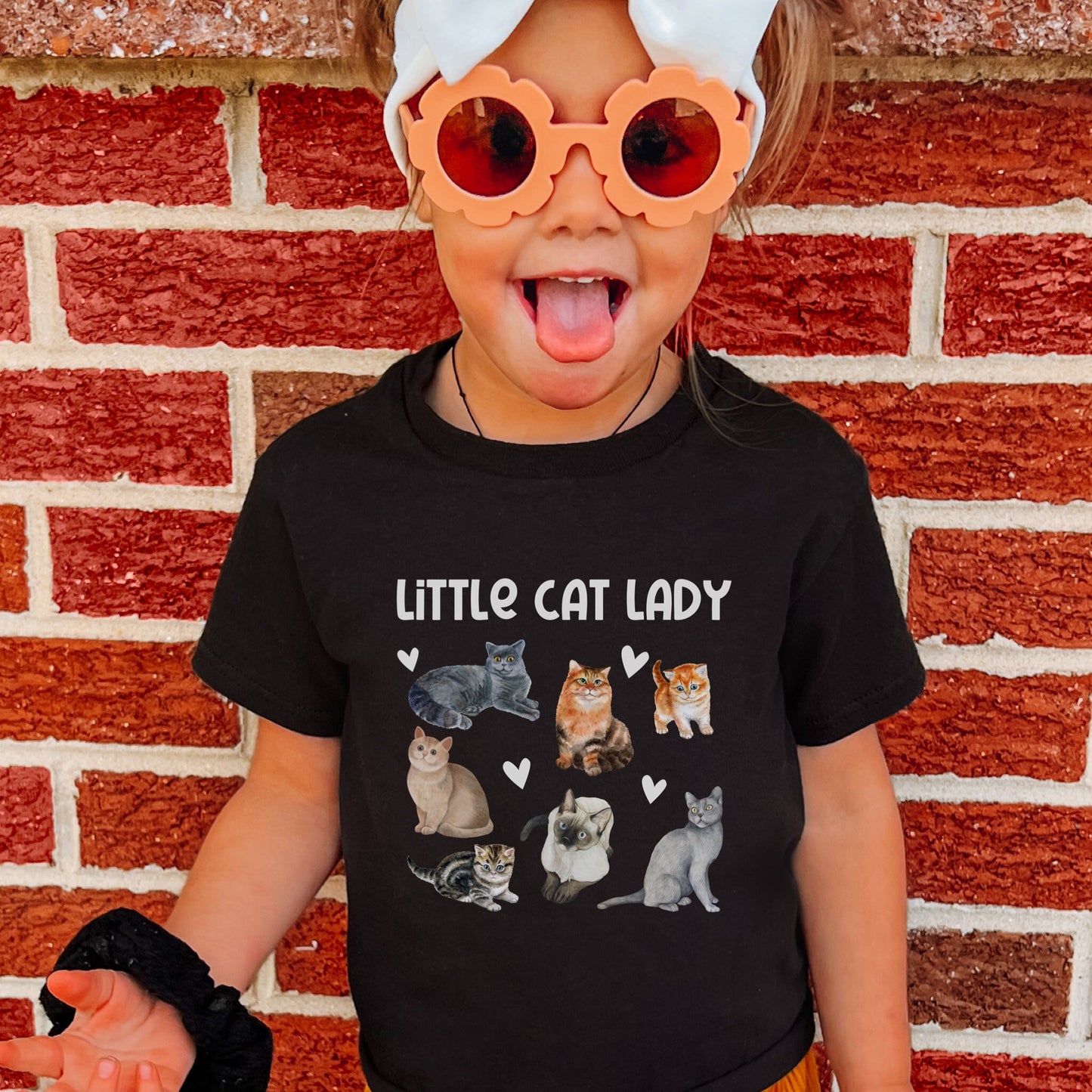 Little Cat Lady Cat Shirts For Kids Cat Shirt Girl Cat Lover Girl Gift Cat Shirt Toddler Girl Kitten Lover Tee Funny Cat Shirt for Kids