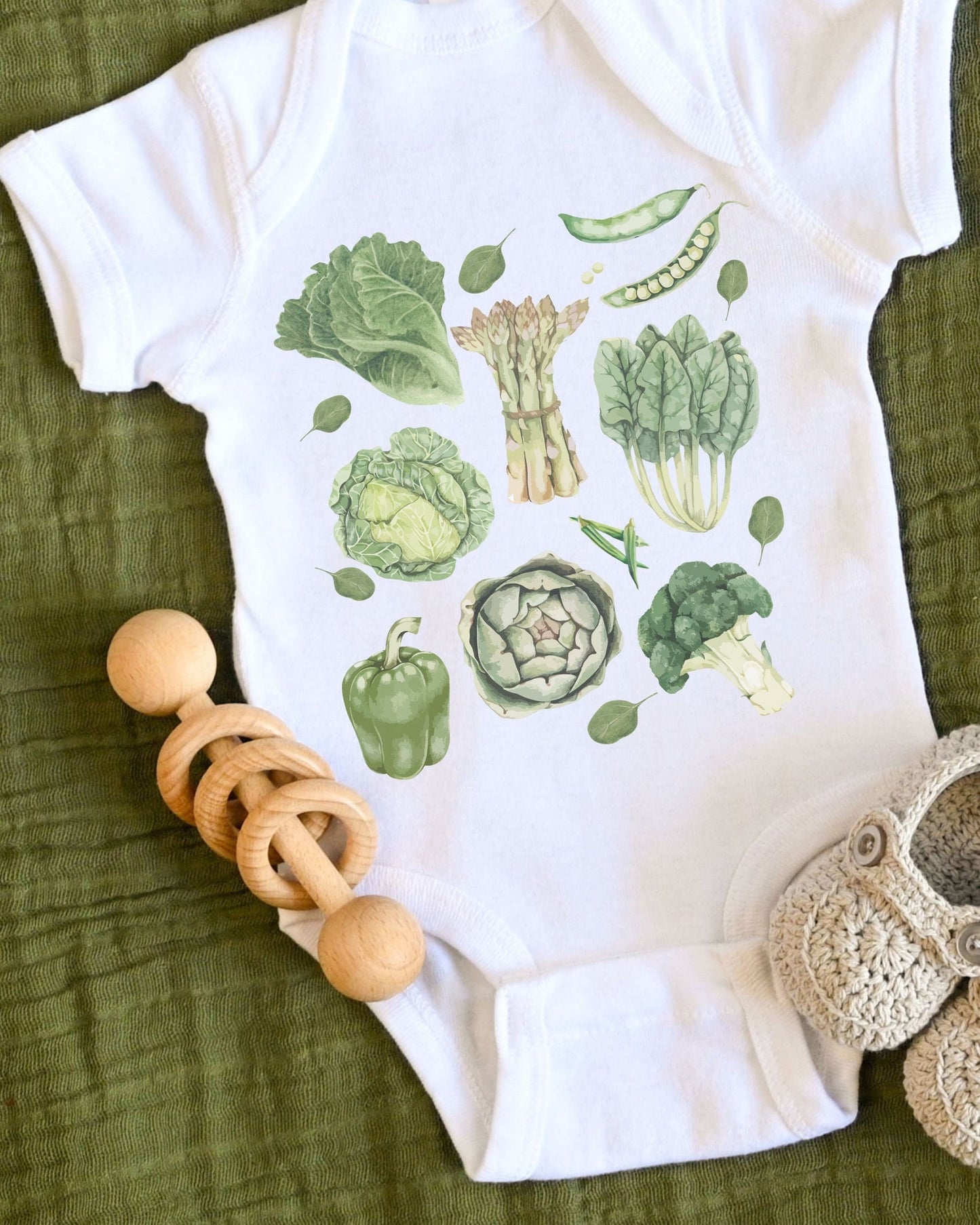 Veggie baby Bodysuit Vegetable Shirt for Baby Vegetable Bodysuit Gardening Baby Clothes CottageCore Baby Clothes Gender Neutral Baby Gift