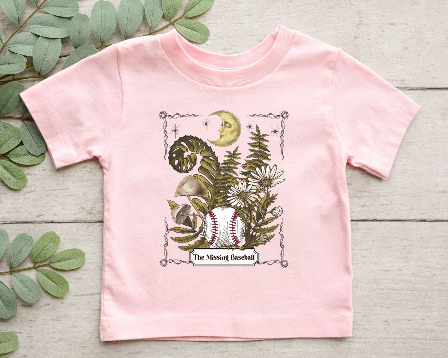 Baseball Shirts for Kids Toddler Mushroom Shirt Goblincore Shirt Girls Baseball Shirt Boys Baseball Shirt Kids Tarot Shirt Cottagecore Kids