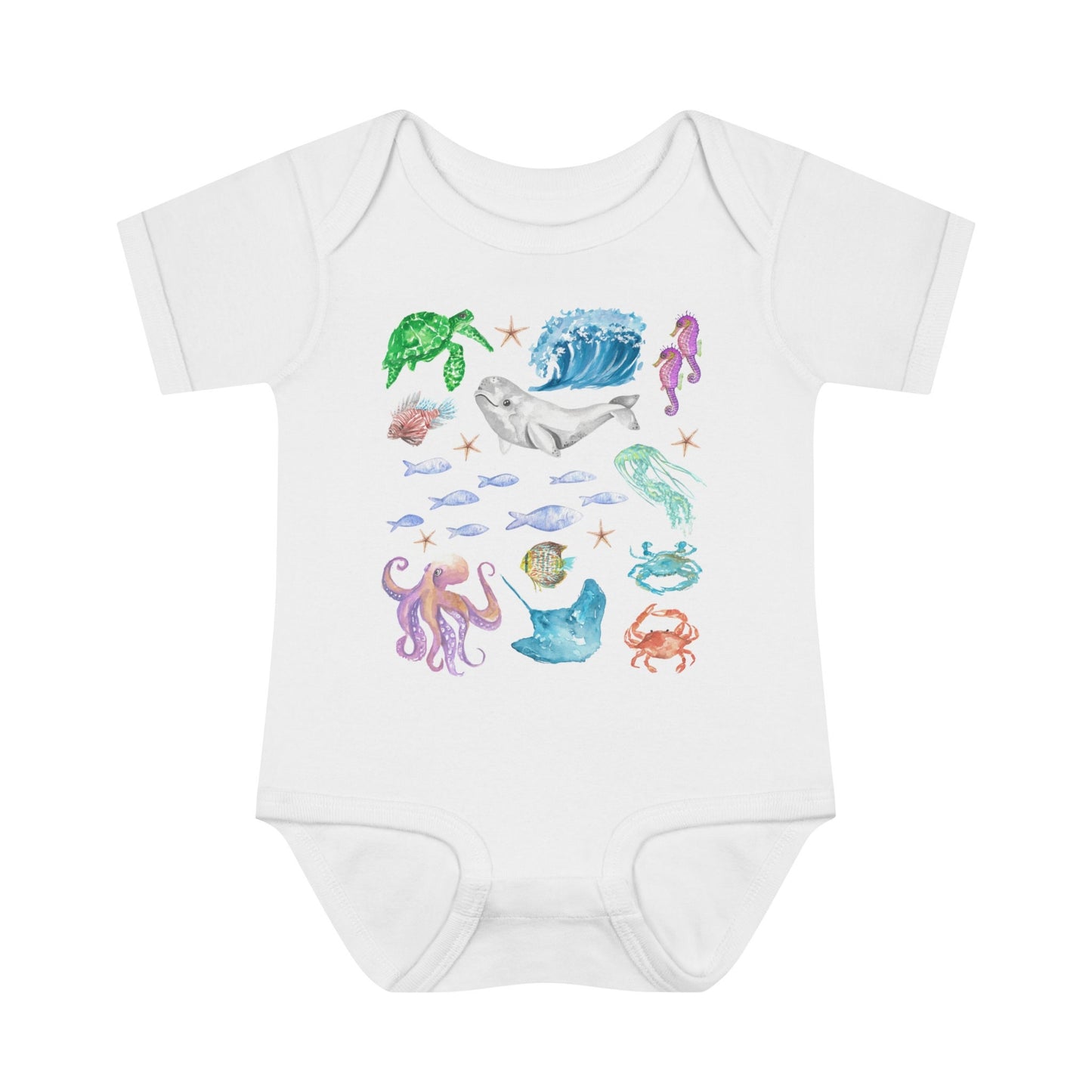 Ocean Animals Baby Bodysuit Oceancore Crustaceancore Sea Bodysuit Mermaid Core Baby Ocean First Birthday Ocean Baby Shower Gift 1st Birthday