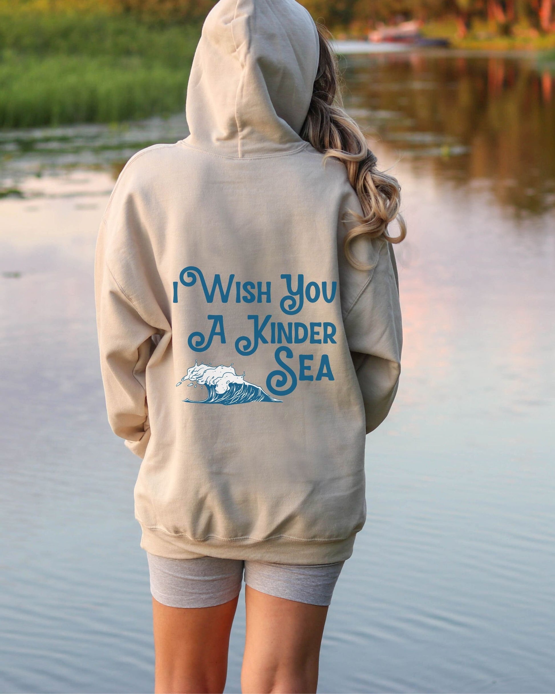 Kindness Hoodie Mermaidcore OceanCore Sweatshirt Beach Hoodie Positive Quote on the back Hoodie Sea Hoodie Ocean Inspired Clothes