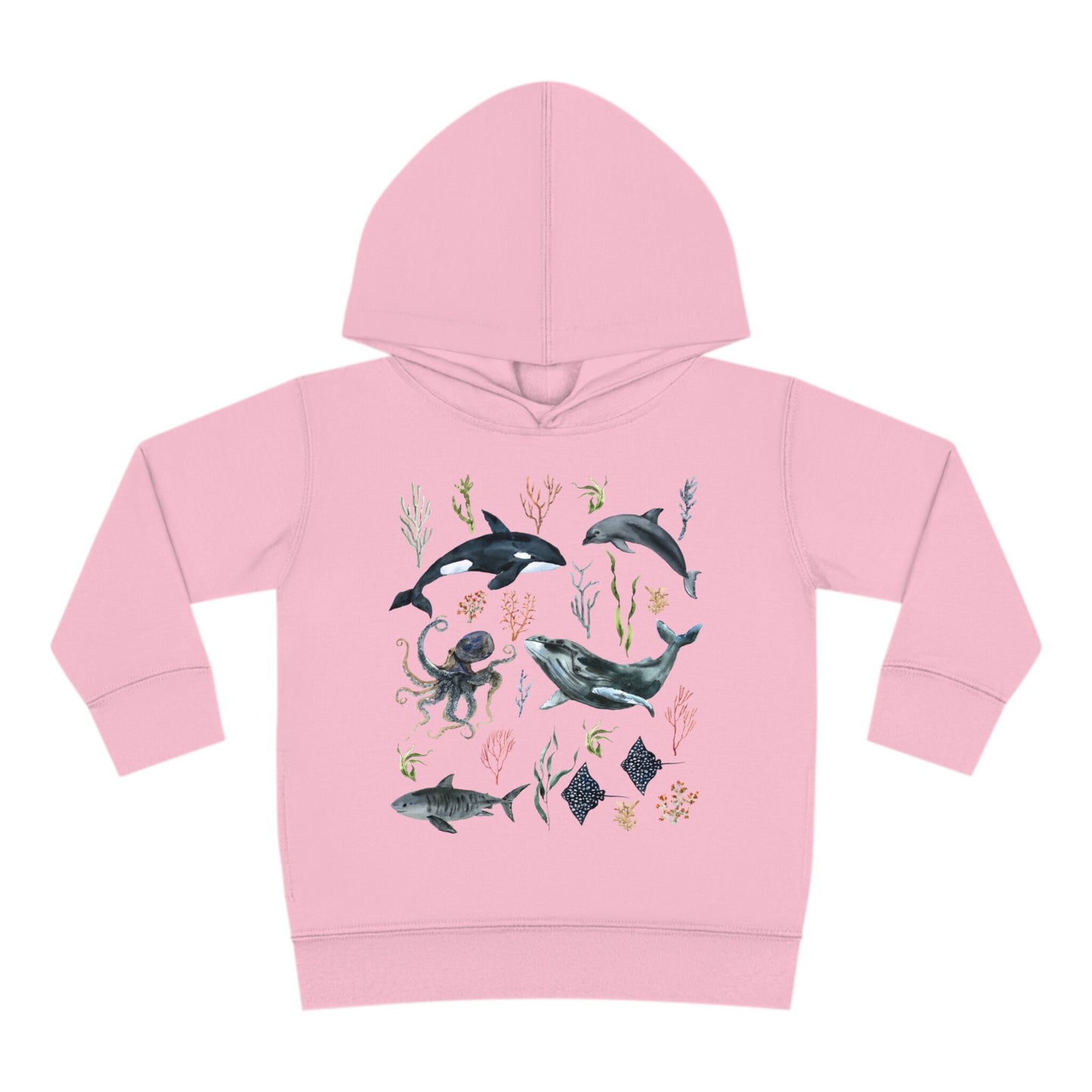 Kids Ocean Sweatshirt Toddler Hoodie Orca Whale Shark Sweatshirt Kids Mermaid Core Gender Neutral Kids Sea Creature Sweatshirt Octopus Shirt