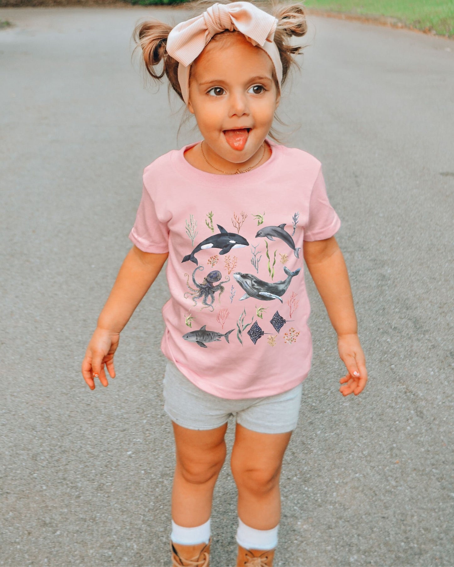 Oceancore Shirt Kids Whale Shirt Toddler Mermaidcore Sea Birthday Party Shark Tee Nature Lover Shirt for Girl Boys Unisex Ocean Animal Tee