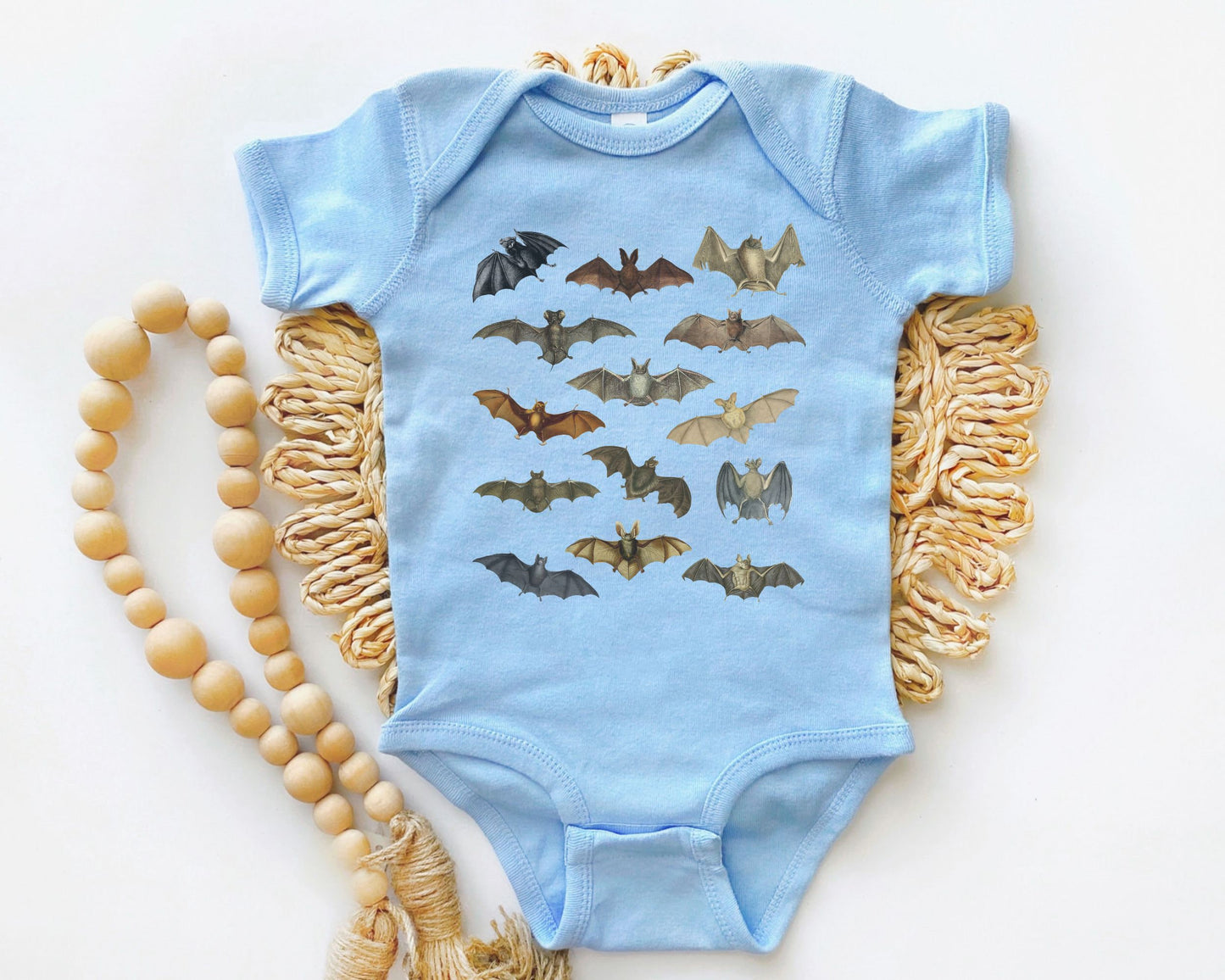 Flying Bats Baby Bodysuit Goblincore Baby Clothes Dark Cottagecore Baby Clothes Bat Shirt Infant Halloween Baby Bodysuit Baby Boy Baby Girl