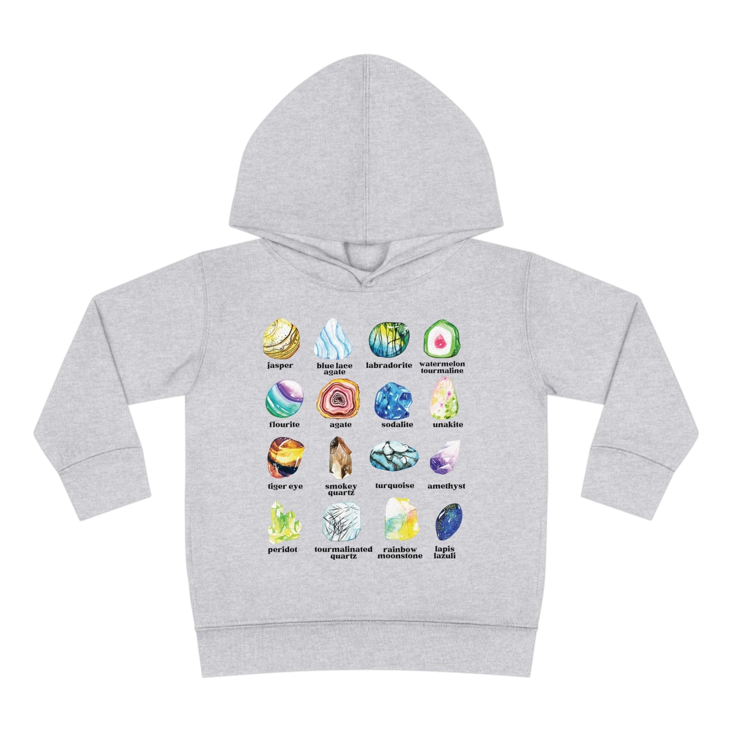 Crystal Shirt Toddler Gems and Minerals Toddler Hoodie Toddler Shirt Educational Gemstone Sweatshirt Kids Crystal Hoodie Sweatshirt