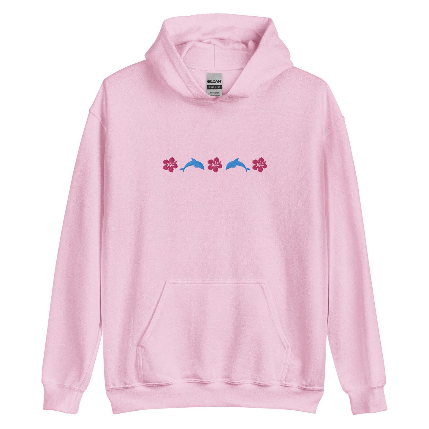 Dolphin Hibiscus Flower Hoodie