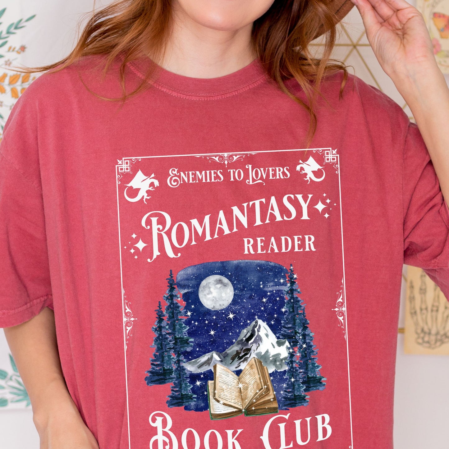 Romantasy Reader Book Club Shirt, Enemies To Lovers, Book Tropes Shirt, Booklover Gift, Spicy Book Fantasy Romance Bookish Things Smut Shirt