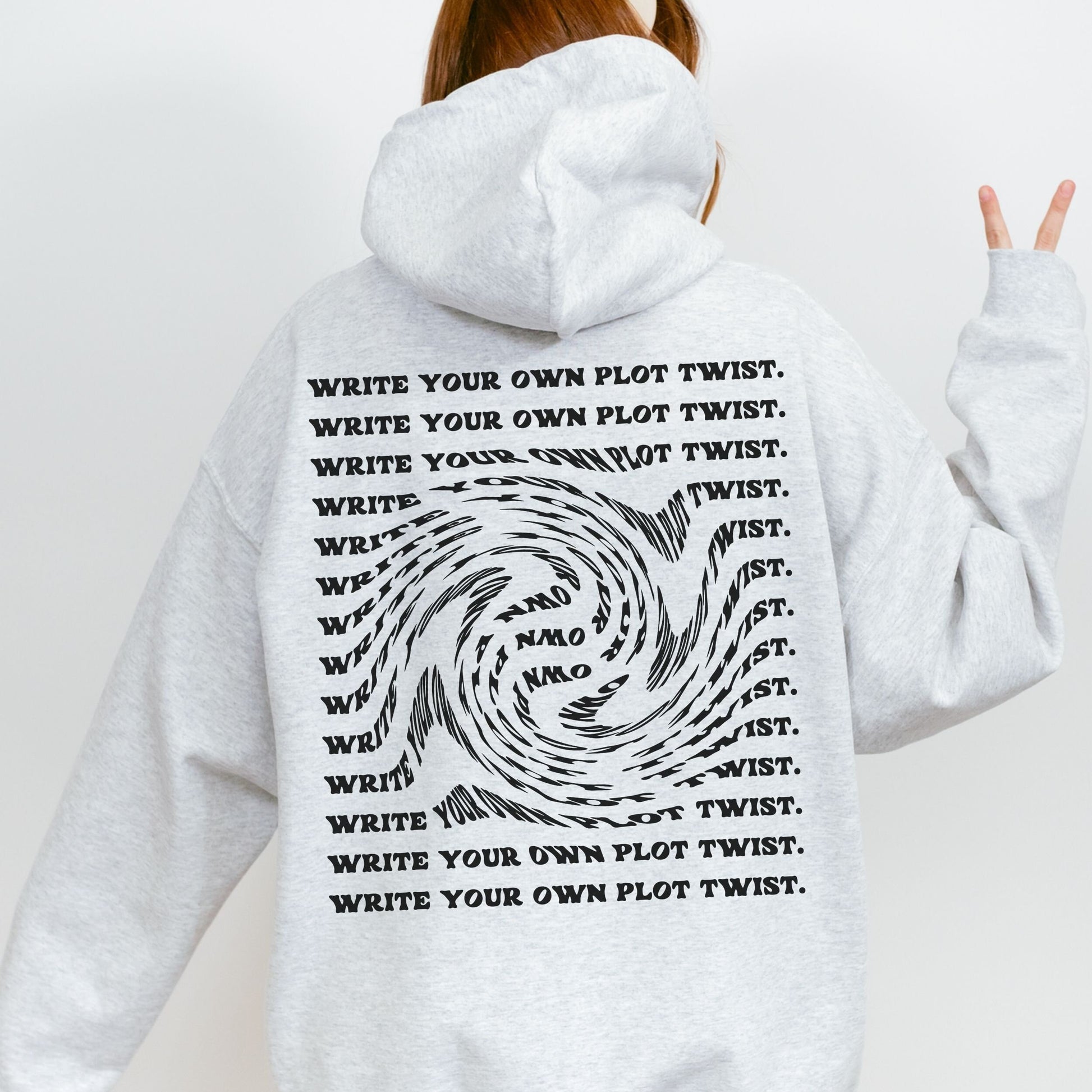 Write Your Plot Twist Hoodie, Bookish Things Preppy Stuff Reading Mental Health Hoodie Book Club Sweatshirt Personal Growth Self Kindness