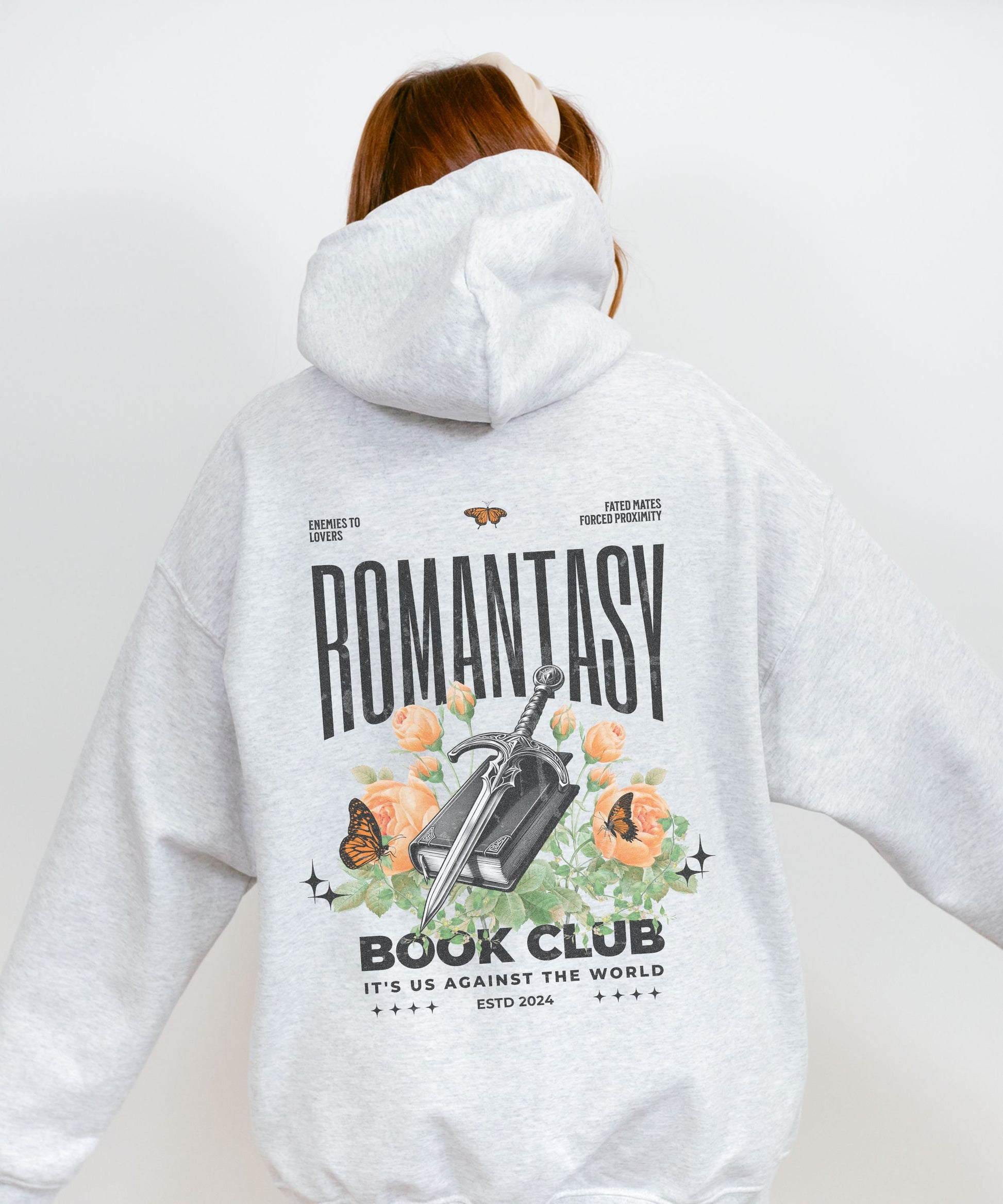 Romantasy Book Club Hoodie Fantasy Dark Romance Reading Sweatshirt Book Tropes SweatShirt Fae Smut Spicy Books Fated Mates Forced Proximity