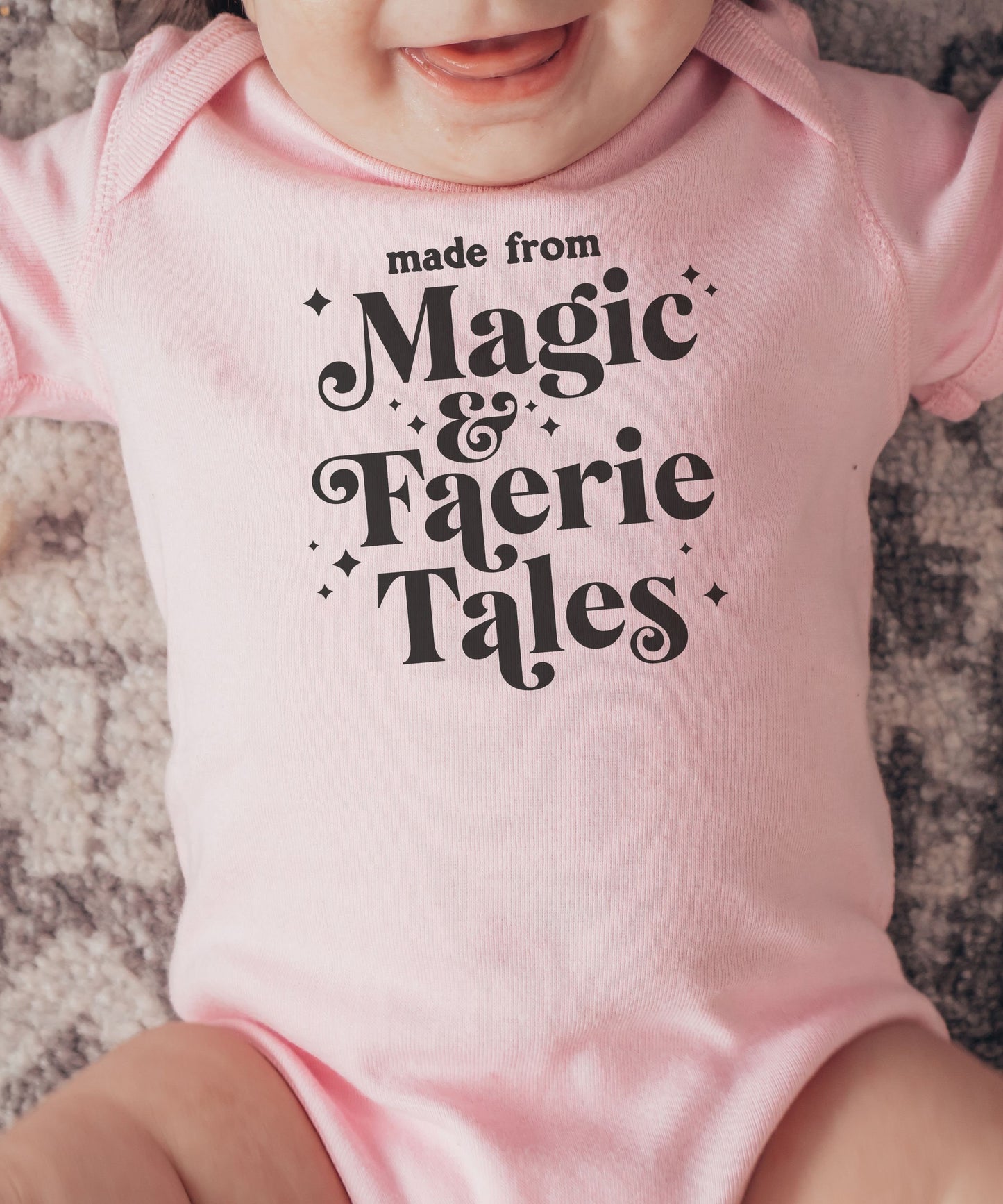 Made From Magic and Faerie Tales Baby Bodysuit, Fae Baby Clothes, Gift for Romantasy Smut Reading Mom Smut Book Club Outfit Baby Gifts