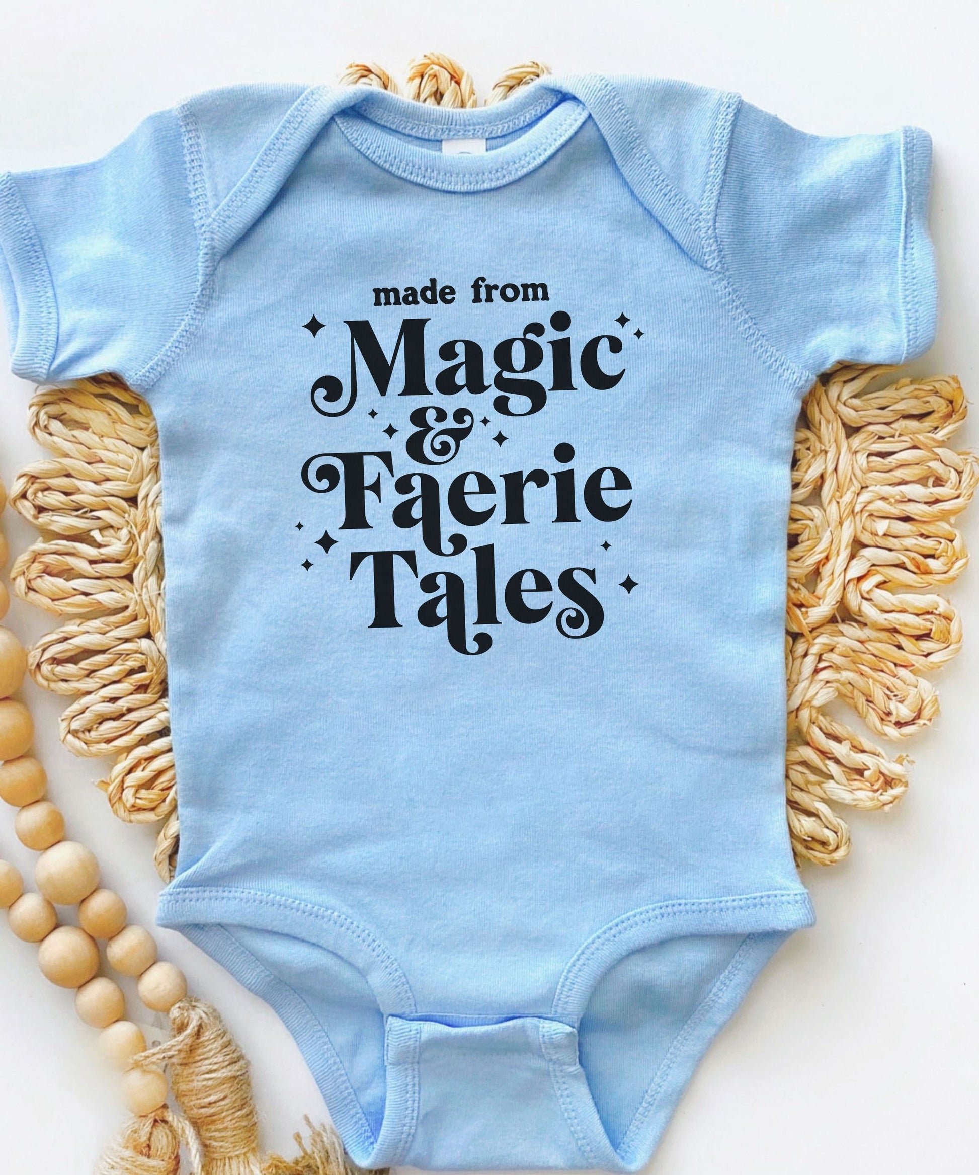 Made From Magic and Faerie Tales Baby Bodysuit, Fae Baby Clothes, Gift for Romantasy Smut Reading Mom Smut Book Club Outfit Baby Gifts